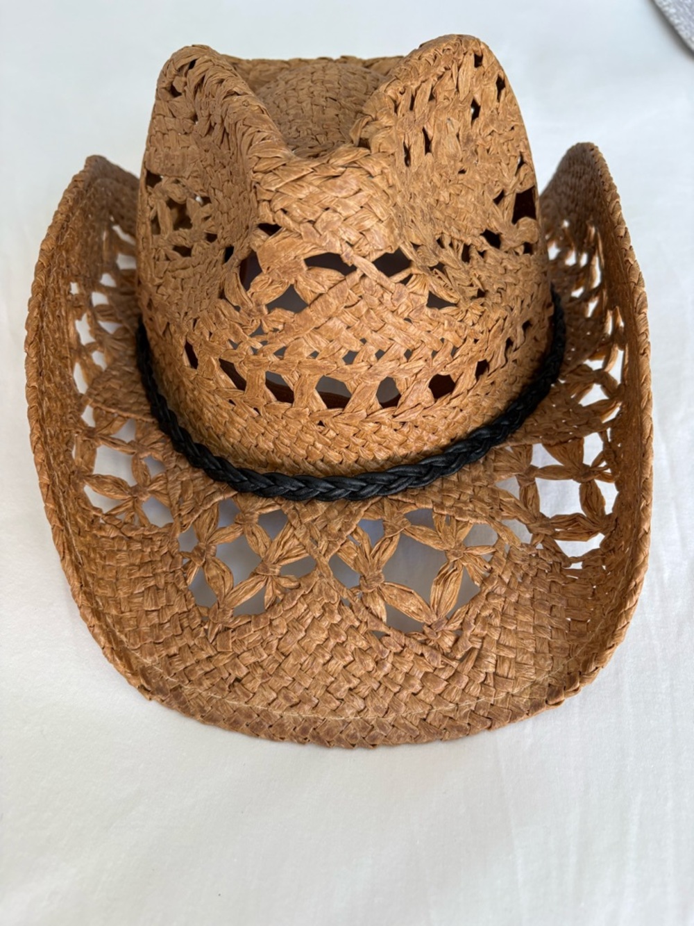 Dolls Kill Tan Straw Cowboy Hat - Picture 4 of 9